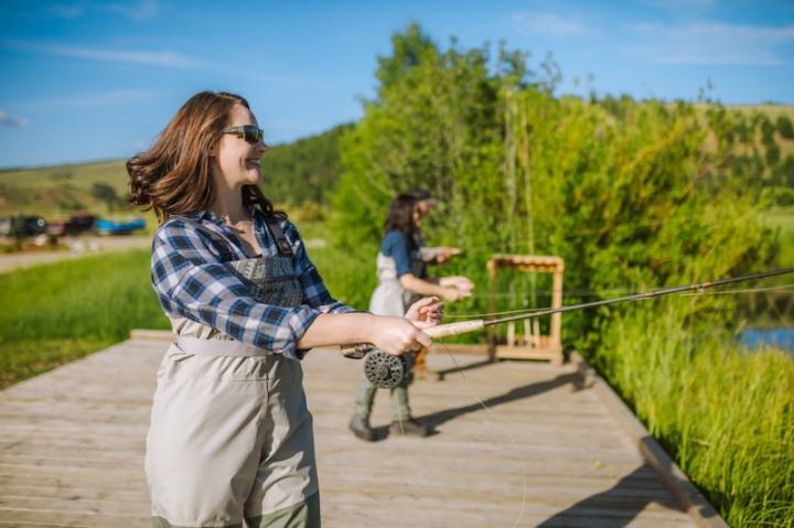 Women and fly fishing